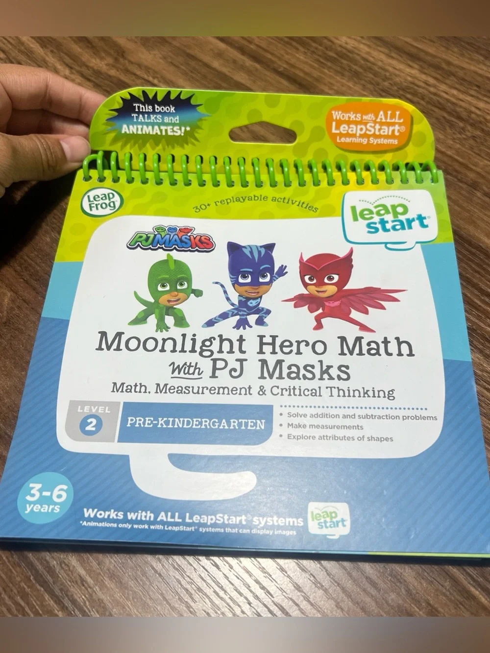 LeapStart 3D Moonlight Hero Math with PJ Masks Book, Level 2